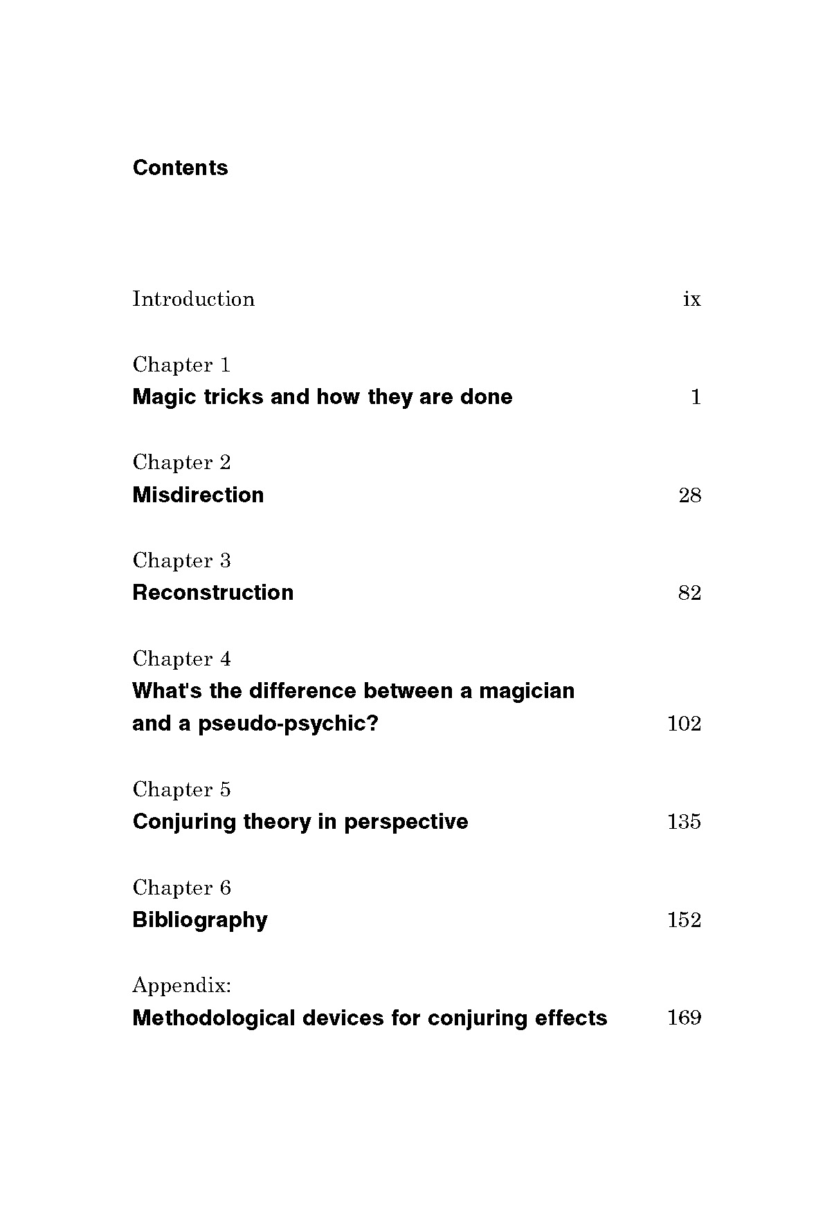 Magic in Theory