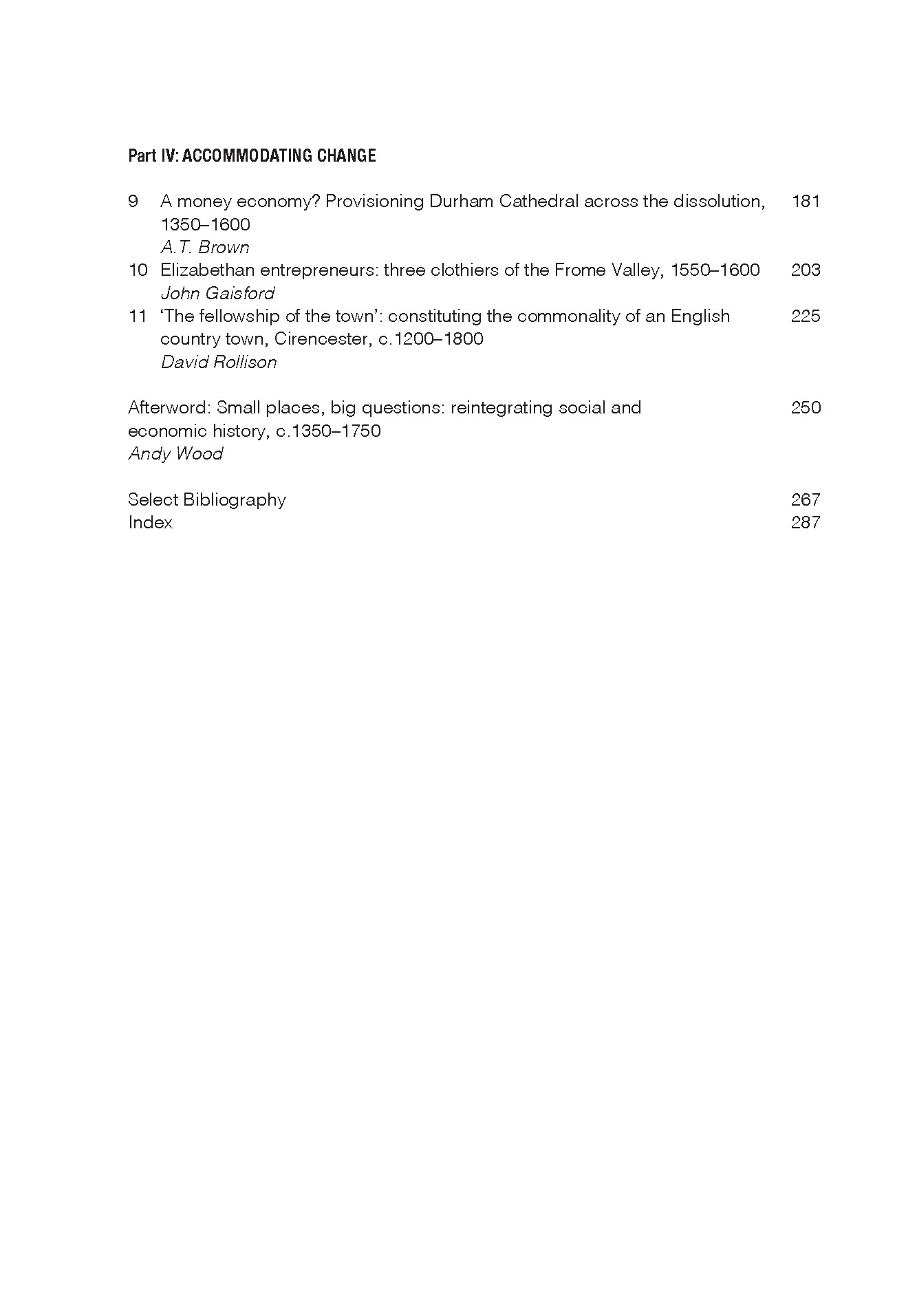 Custom and Commercialisation in English Rural Society