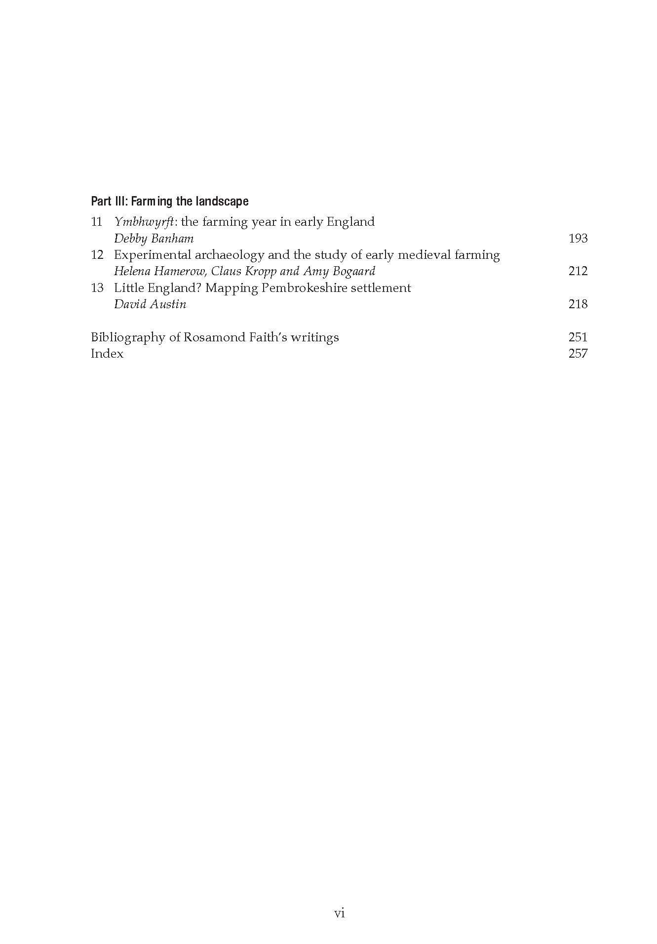 Landscapes and Producers in Medieval England