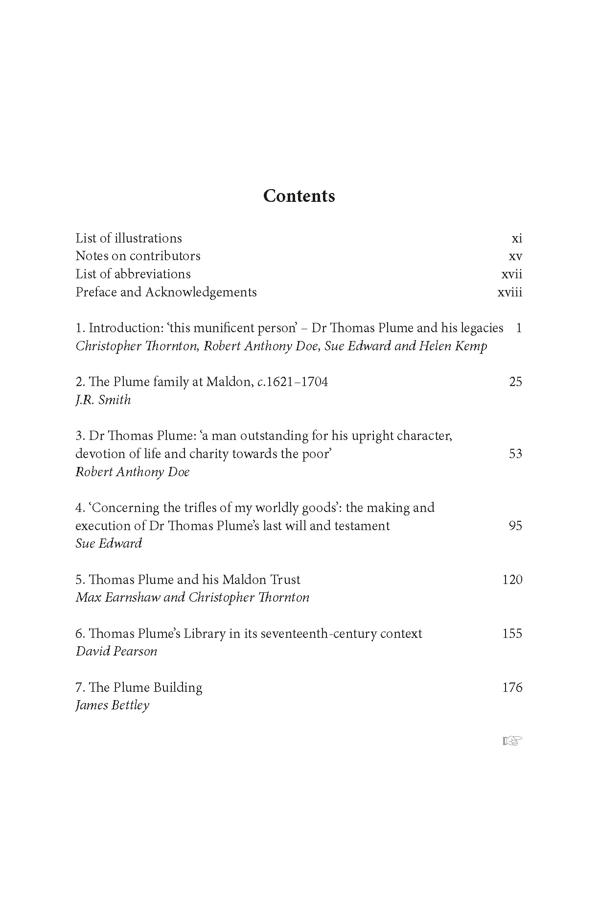 Dr Thomas Plume, 1630-1704